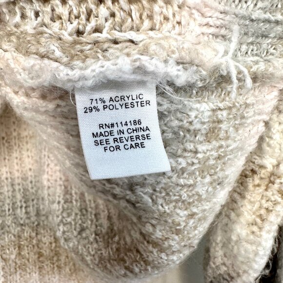 Adyson Parker Striped Sweater Crewneck Ribbed Knit Drop Shoulder Pullover 1X - Picture 7 of 9